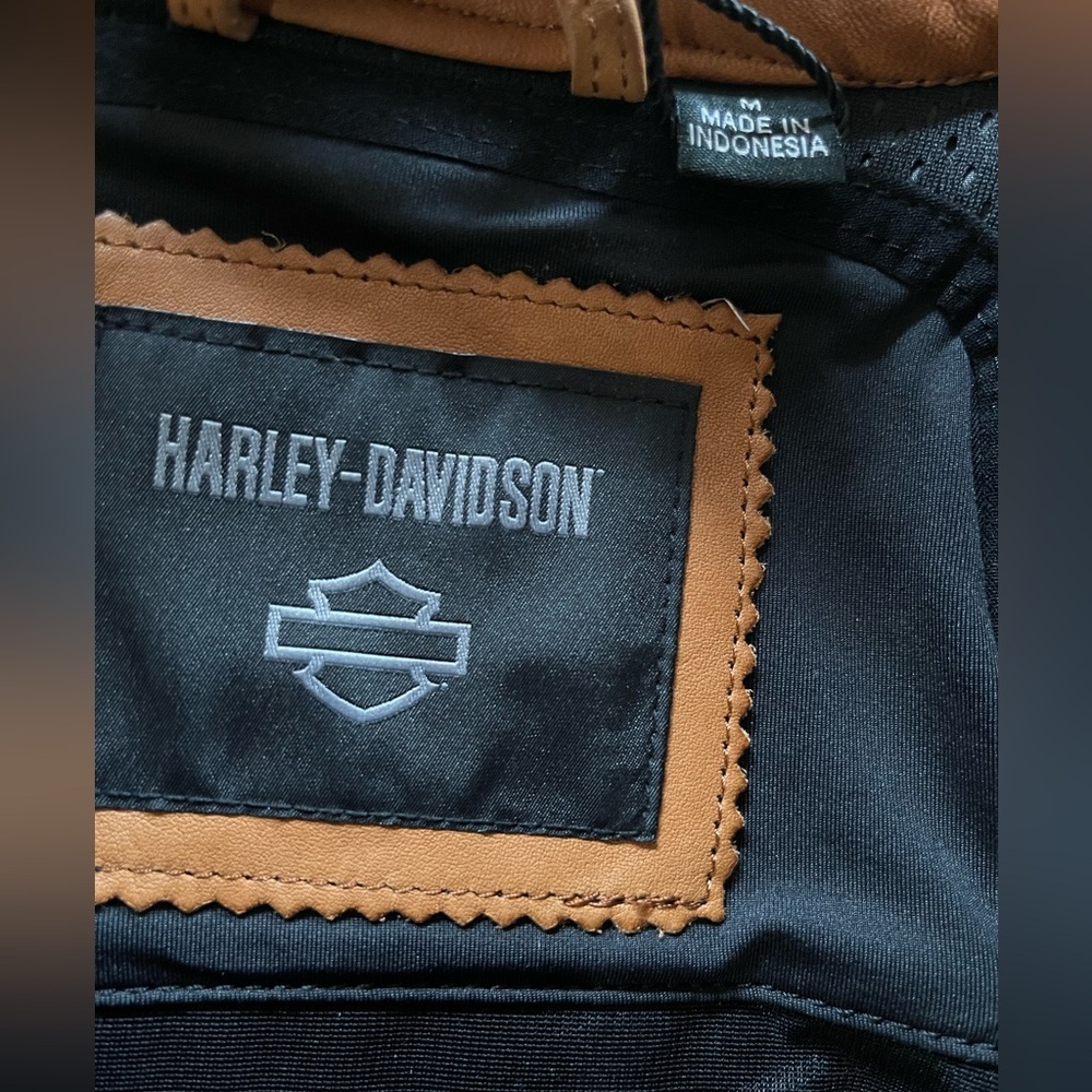 NEW Harley-Davidson Women's Pursuit Triple Vent System Leather Jacket brown - Picture 5 of 16